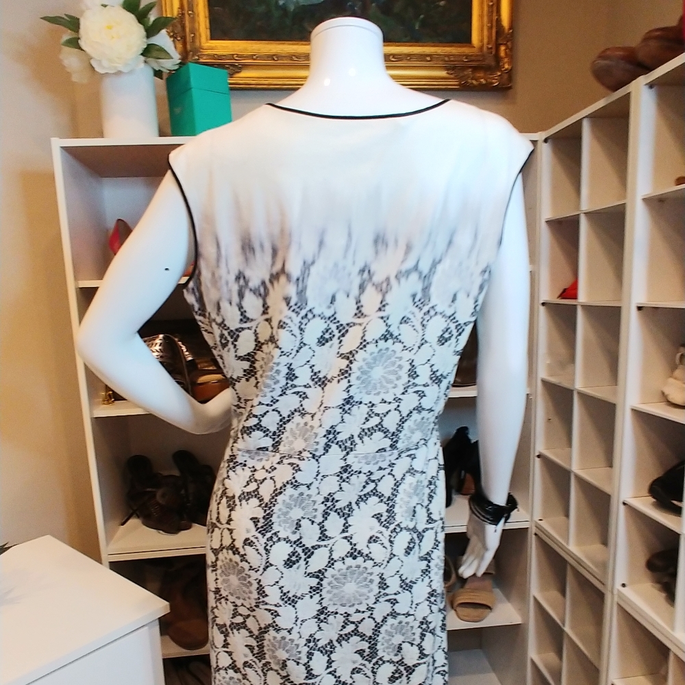 CLEMENTS RIBEIRO PRINT SLEEVELESS DRESS 10 - Picture 7 of 9